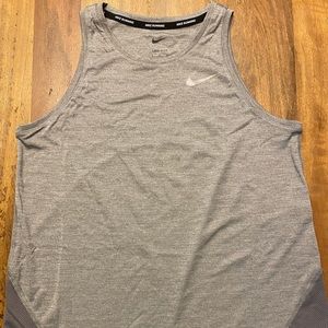 Nike Dri-Fit Running tank with mesh back, size small, gray